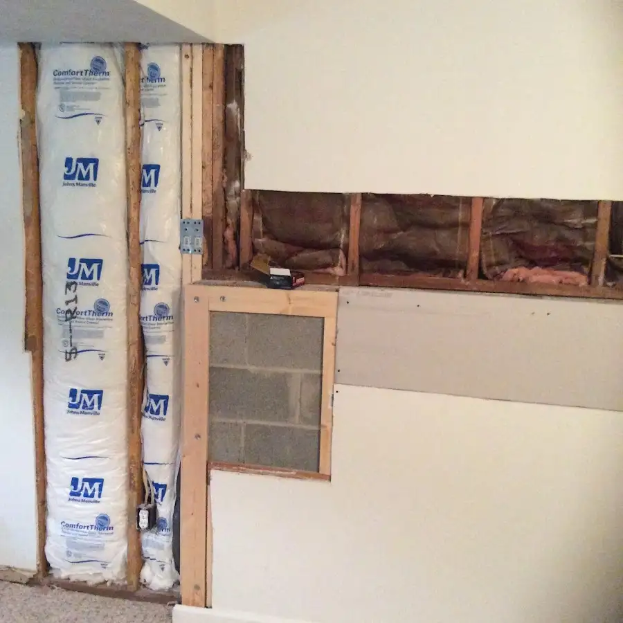 Wall insulation replacement during Contents Cleaning & Restoration in Wawayanda